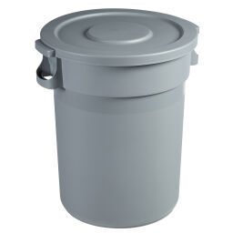 Waste bin waste and cleaning accessories closed lid