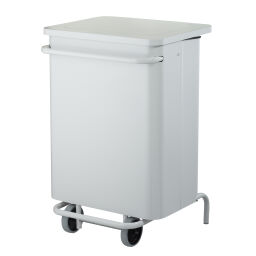 Waste bin waste and cleaning steel waste pin mobile pedal bin