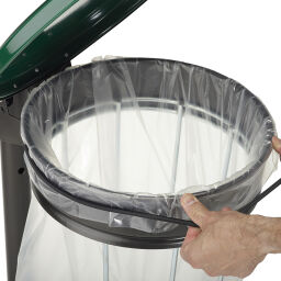 Waste sackholder accessories wire surround