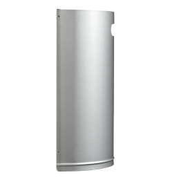 Outdoor waste bins Waste and cleaning steel waste pin with wall fixing Volume (ltr):  20.  L: 350, W: 190, H: 495 (mm). Article code: 8258447