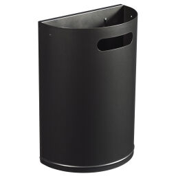 Outdoor waste bins Waste and cleaning steel waste pin with wall fixing Volume (ltr):  20.  L: 350, W: 190, H: 495 (mm). Article code: 8258448