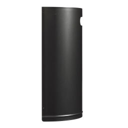 Outdoor waste bins Waste and cleaning steel waste pin with wall fixing Volume (ltr):  20.  L: 350, W: 190, H: 495 (mm). Article code: 8258448