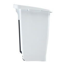 Waste bin Waste and cleaning plastic waste bin with lid to pedal frame Volume (ltr):  60.  L: 490, W: 380, H: 700 (mm). Article code: 8259837