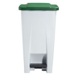 Afvalbak Afval en reiniging kunststof afvalbak met deksel op pedaalframe Inhoud (ltr):  60.  L: 490, B: 380, H: 700 (mm). Artikelcode: 8259875