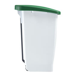 Waste bin Waste and cleaning plastic waste bin with lid to pedal frame Volume (ltr):  60.  L: 490, W: 380, H: 700 (mm). Article code: 8259875