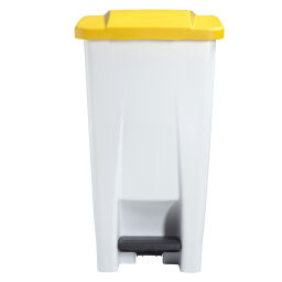 Waste bin Waste and cleaning plastic waste bin with lid to pedal frame Volume (ltr):  60.  L: 490, W: 380, H: 700 (mm). Article code: 8259877