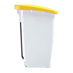 Waste bin Waste and cleaning plastic waste bin with lid to pedal frame Volume (ltr):  60.  L: 490, W: 380, H: 700 (mm). Article code: 8259877