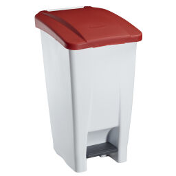 Waste bin Waste and cleaning plastic waste bin with lid to pedal frame Volume (ltr):  60.  L: 490, W: 380, H: 700 (mm). Article code: 8259878