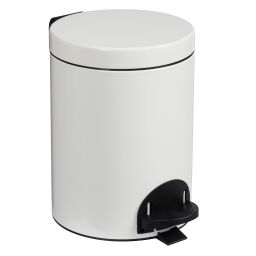 Waste bin waste and cleaning steel waste pin with lid to pedal frame