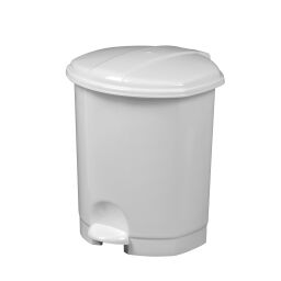 Waste and cleaning plastic waste bin with lid to pedal frame 8291150
