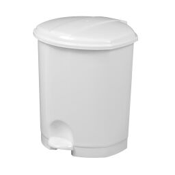 Poubelle Déchets et hygiène poubelle en plastique avec couvercle à pédale châssis.  L: 230, L: 230, H: 280 (mm). Code d’article: 8291151