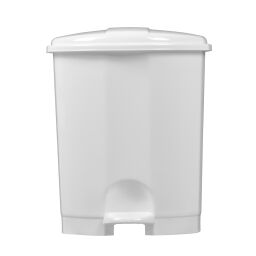 Waste bin Waste and cleaning plastic waste bin with lid to pedal frame.  L: 230, W: 230, H: 280 (mm). Article code: 8291151