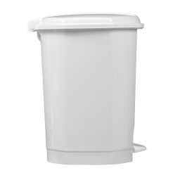 Abfallbehälter Abfall und Reinigung Kunststoff Mülltonne mit Deckel auf Ständer.  L: 265, B: 260, H: 330 (mm). Artikelcode: 8291152