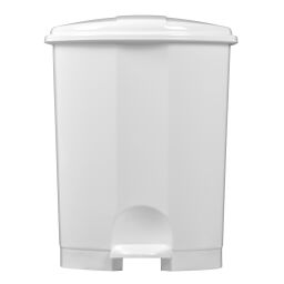 Waste bin Waste and cleaning plastic waste bin with lid to pedal frame.  L: 305, W: 300, H: 390 (mm). Article code: 8291153