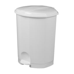 Abfallbehälter Abfall und Reinigung Kunststoff Mülltonne mit Deckel auf Ständer.  L: 360, B: 350, H: 470 (mm). Artikelcode: 8291154