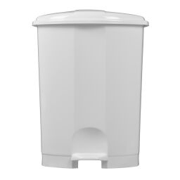 Waste bin Waste and cleaning plastic waste bin with lid to pedal frame.  L: 360, W: 350, H: 470 (mm). Article code: 8291154