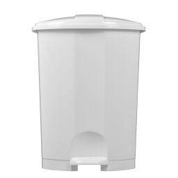 Abfallbehälter Abfall und Reinigung Kunststoff Mülltonne mit Deckel auf Ständer.  L: 420, B: 410, H: 565 (mm). Artikelcode: 8291155