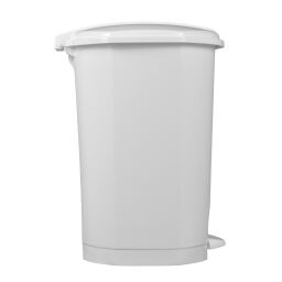 Waste bin waste and cleaning plastic waste bin with lid to pedal frame