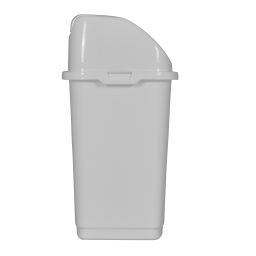 Waste bin Waste and cleaning plastic waste bin with swing lid.  L: 185, W: 150, H: 280 (mm). Article code: 8291160