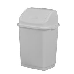 Abfallbehälter Abfall und Reinigung Kunststoff Mülltonne mit Schwenkdeckel.  L: 235, B: 195, H: 365 (mm). Artikelcode: 8291161