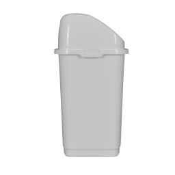 Afvalbak Afval en reiniging kunststof afvalbak met tuimel deksel.  L: 235, B: 195, H: 365 (mm). Artikelcode: 8291161