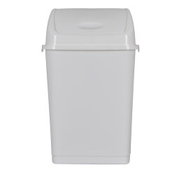 Waste bin Waste and cleaning plastic waste bin with swing lid.  L: 285, W: 235, H: 455 (mm). Article code: 8291162