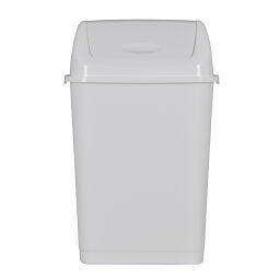 Waste bin Waste and cleaning plastic waste bin with swing lid.  L: 360, W: 295, H: 560 (mm). Article code: 8291163
