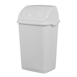 Waste bin Waste and cleaning plastic waste bin with swing lid.  L: 435, W: 345, H: 690 (mm). Article code: 8291164