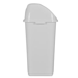 Poubelle Déchets et hygiène poubelle en plastique avec couvercle basculant.  L: 435, L: 345, H: 690 (mm). Code d’article: 8291164