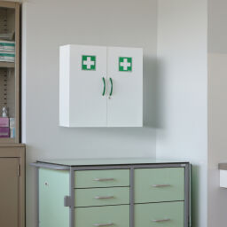 Werkstattschränke Apothekerschrank  2 Abteile (Zylinderschloss)