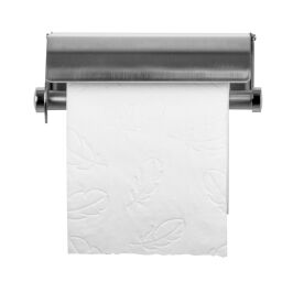 Sanitair Afval en reiniging toiletpapier dispenser   1 rol.  L: 130, B: 95, H: 80 (mm). Artikelcode: 8252103