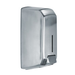 Sanitair Afval en reiniging zeep dispenser met slot.  L: 130, B: 100, H: 220 (mm). Artikelcode: 8252545