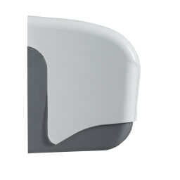 Sanitair Afval en reiniging toiletpapier dispenser   1 rol.  L: 135, B: 135, H: 180 (mm). Artikelcode: 8252560
