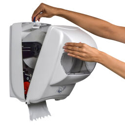 Sanitair Afval en reiniging handdoeken dispenser 450 vellen   .  L: 360, B: 250, H: 400 (mm). Artikelcode: 8252649