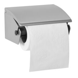Sanitair Afval en reiniging toiletpapier dispenser   1 rol.  L: 130, B: 95, H: 80 (mm). Artikelcode: 8252653