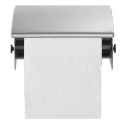 Sanitair Afval en reiniging toiletpapier dispenser   1 rol.  L: 130, B: 95, H: 80 (mm). Artikelcode: 8252653