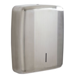 Waste and cleaning hand towel dispenser