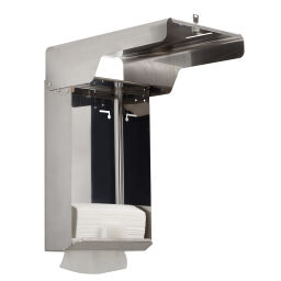Sanitary waste and cleaning hand towel dispenser 400 sheets