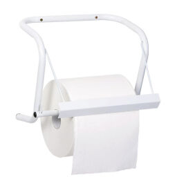 Sanitair Afval en reiniging toiletpapier dispenser   met mes.  L: 410, B: 160, H: 330 (mm). Artikelcode: 8253245