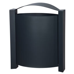 Outdoor waste bins Waste and cleaning steel waste pin with wall fixing.  L: 530, W: 270, H: 650 (mm). Article code: 8256245