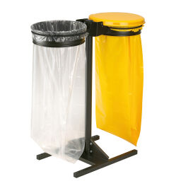 Waste sackholder waste and cleaning accessories pole on foot