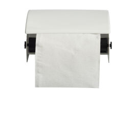 Sanitair Afval en reiniging toiletpapier dispenser   1 rol.  L: 130, B: 95, H: 80 (mm). Artikelcode: 8258101