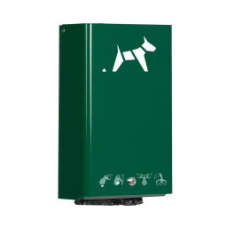 Waste sackholder Waste and cleaning waste bag holder dog waste wall mounted bag dispenser Options:  200 glove bags.  L: 225, W: 125, H: 400 (mm). Article code: 8259812