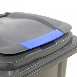Plastic waste container Waste and cleaning mini container with hinging lid.  L: 725, W: 570, H: 1050 (mm). Article code: 36-240-S-A