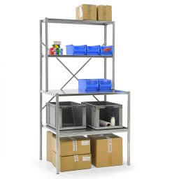 Etablis, servantes et bureaux industriels table d'emballage avec construction.  L: 1000, P: 800, H: 2000 (mm). Code d’article: 55-S12-2080-1M