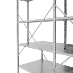 Werktafel inpaktafel met opbouw.  B: 1300, D: 800, H: 2000 (mm). Artikelcode: 55-S12-2080-130