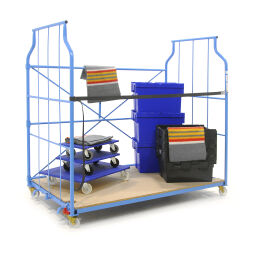 Furniture roll container Roll cage L-nestable and stackable .  L: 2500, W: 1150, H: 1800 (mm). Article code: 7070.251118-01