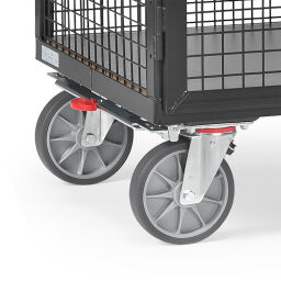 Shelved trolleys Fetra shelved trolley lockable/adjustable loading surface