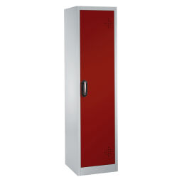 Armoire de sûreté avec 1 porte coulissante avec perforation d’aération et 4 bacs de rétention