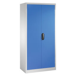 Armoire d'équipement avec 2 portes tournantes, 6 étages et 6 tiroirs